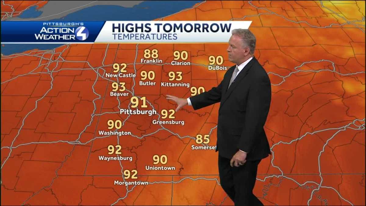 Hot and ﻿sunny on Friday, humidity climbs into the weekend
