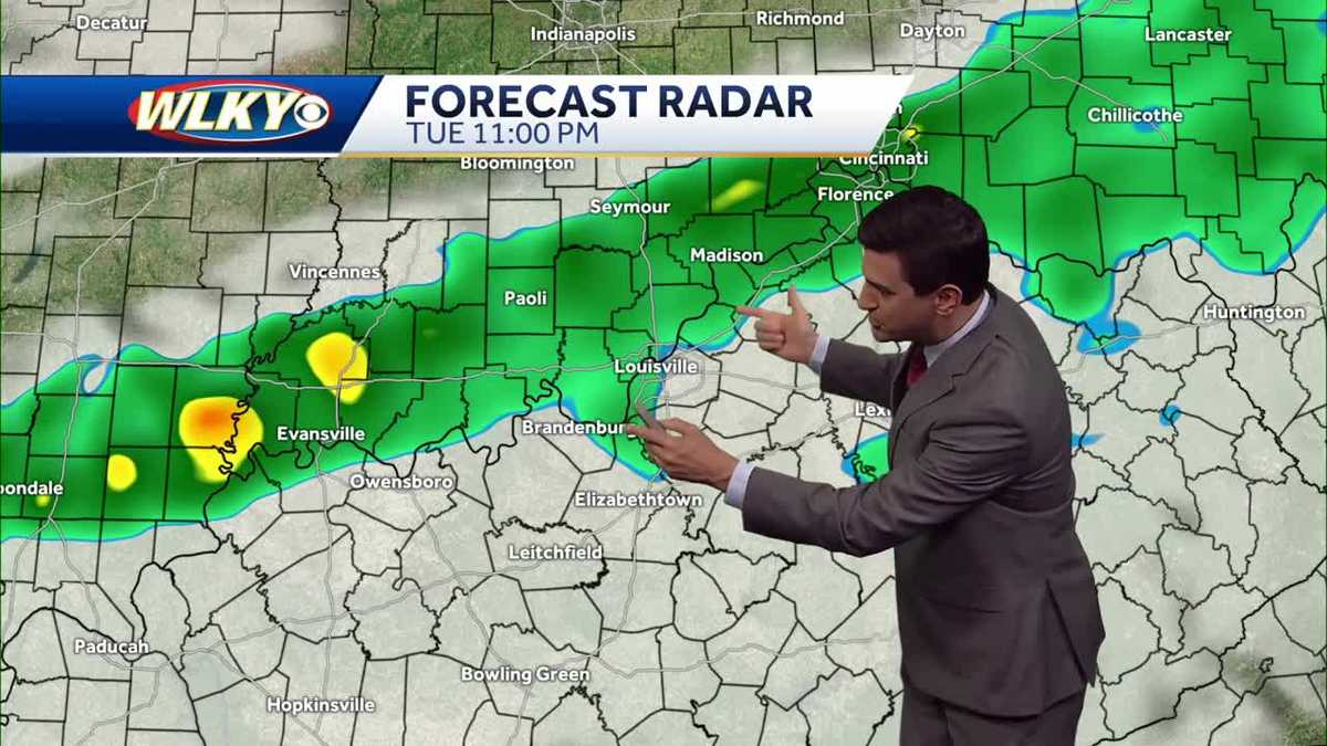 Breezy Tuesday, with evening showers