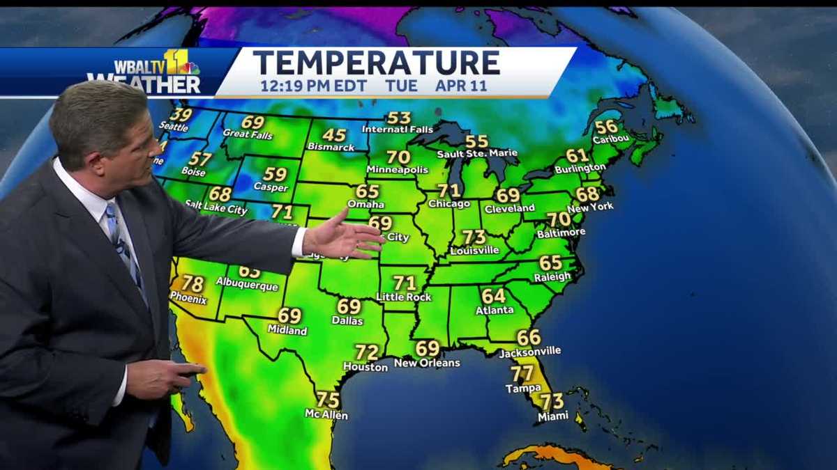 Warm and breezy Tuesday, summer like temps next couple days