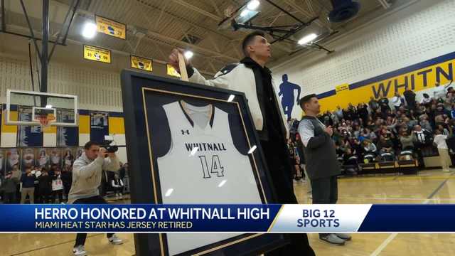 Heat guard, Herro's jersey No. 14 retired at Whitnall High School - Vimarsana News