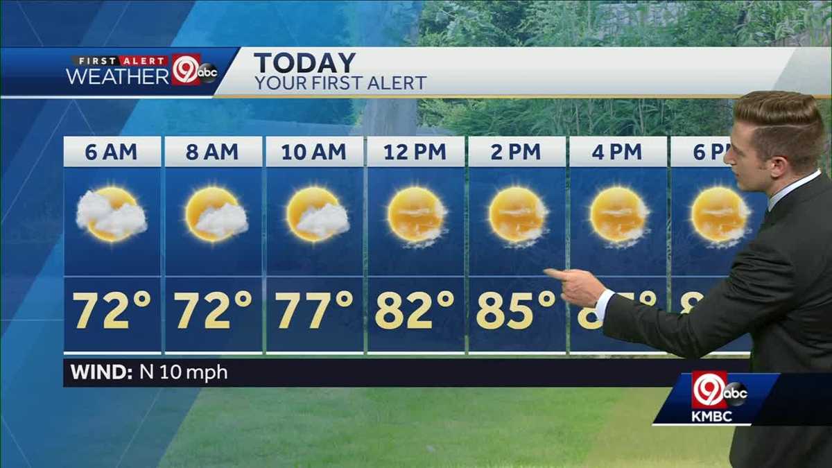 Lower humidity, comfortable Monday ahead