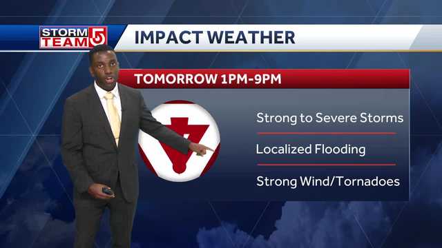 Video: Strong winds, tornado threat with Sunday storms 