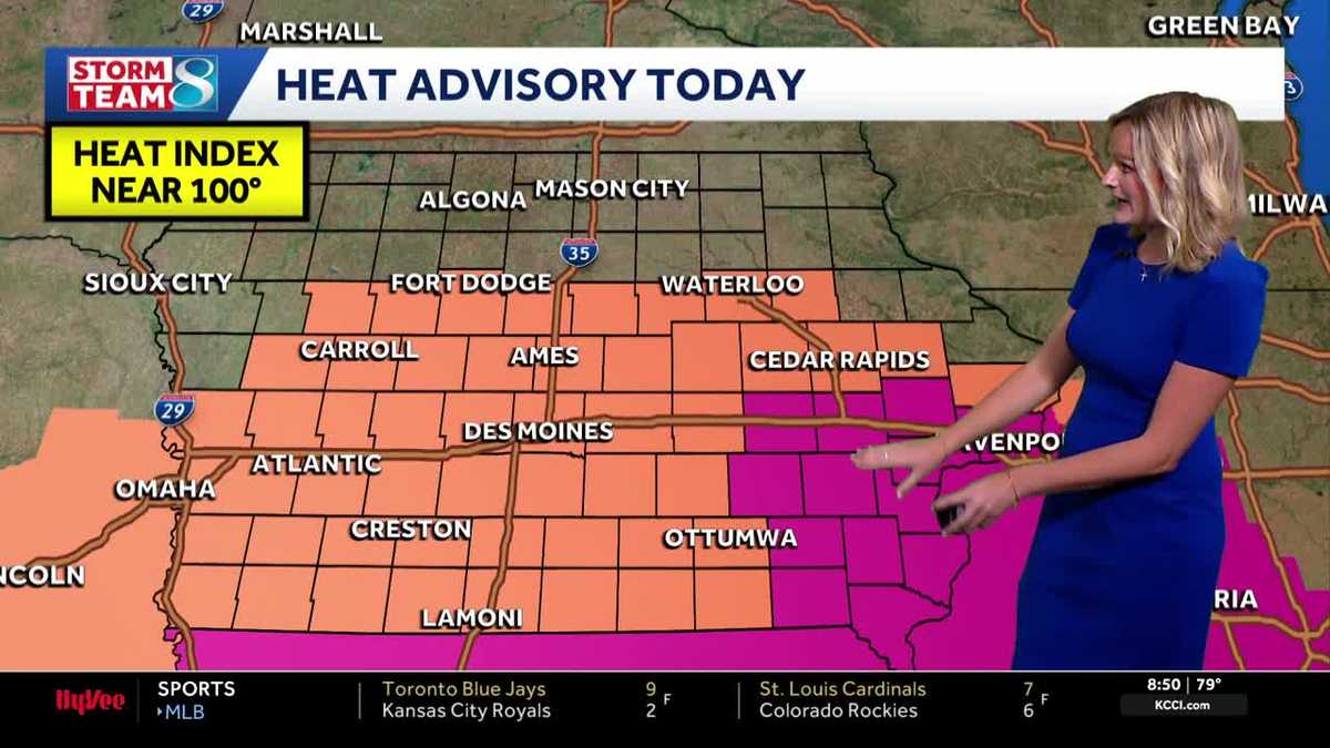 Hot this evening, finally cooling next week