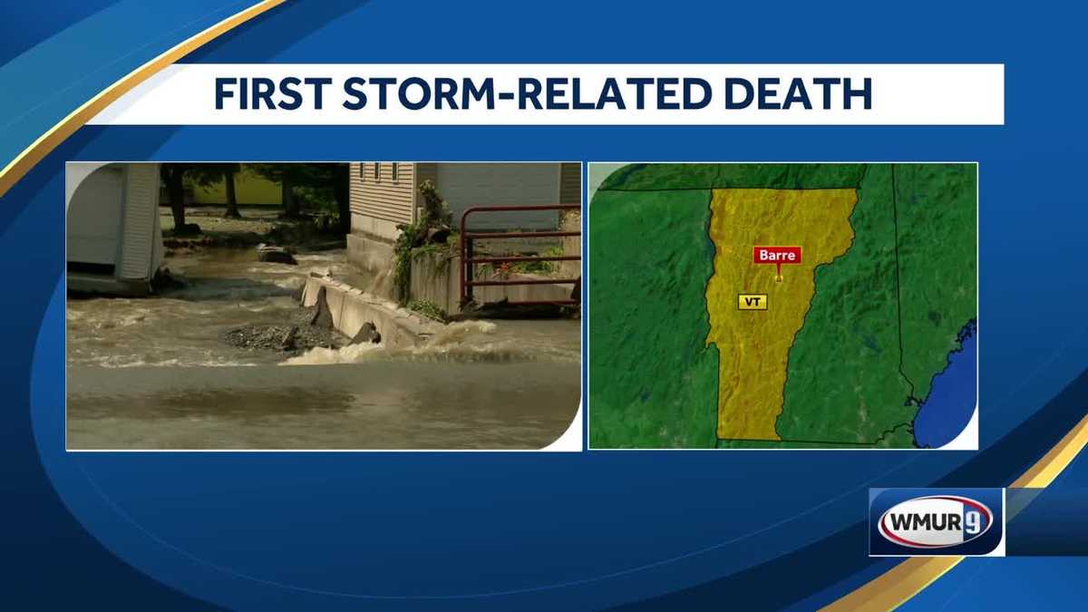 Barre, Vermont floodrelated death reported