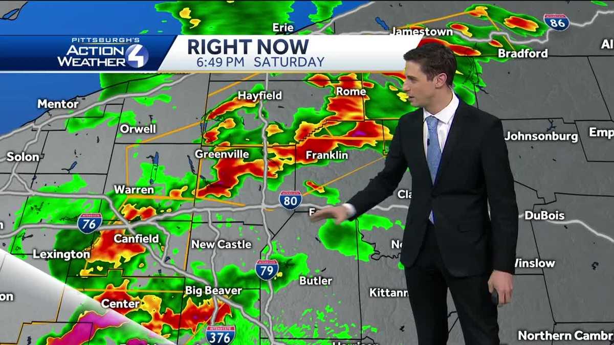PITTSBURGH WEATHER Severe weather alerts issued for parts of Western