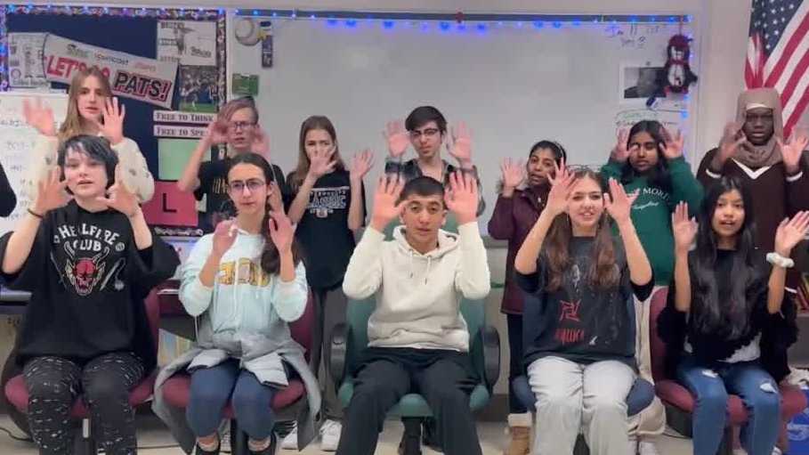Wake Up Call from American Sign Language Club at Oak Middle School
