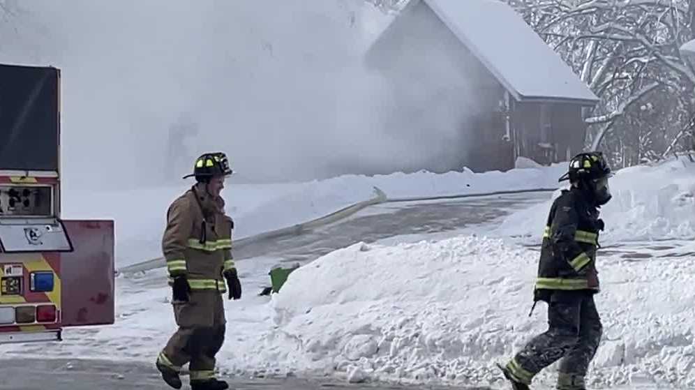 Crews battling fire at house outside of Des Moines
