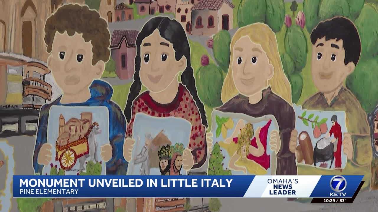 Ribbon-cutting ceremony unveils community monument in Omaha's Little Italy