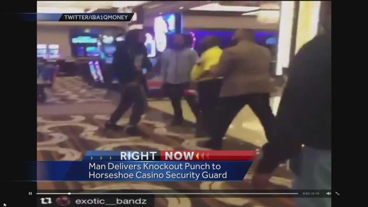Security guard knocked out at Horseshoe Casino
