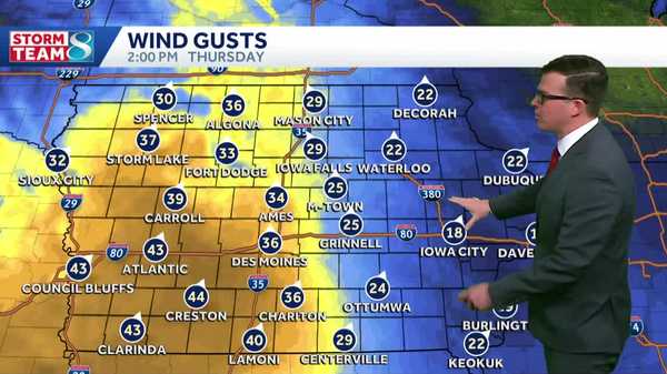 iowa weather: snow returns this morning with very gusty winds later this week