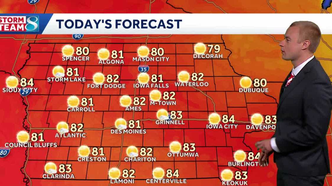 Iowa weather: Another sunny and warm day Wednesday before the humidity returns