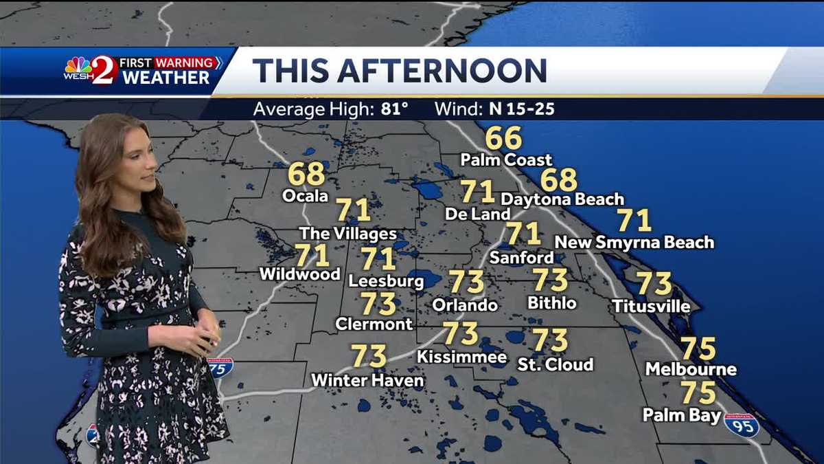 Orlando forecast: Cold front brings cooler temperatures
