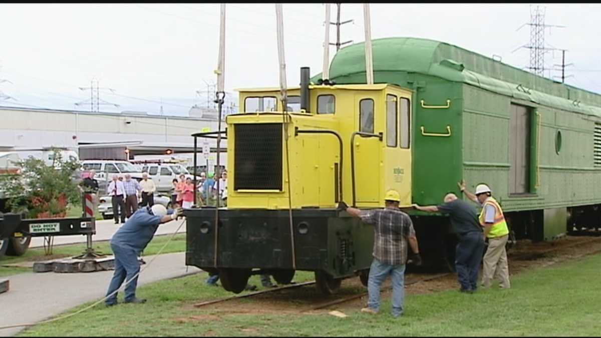 Classic train moves to new home on Swamp Rabbit Trail