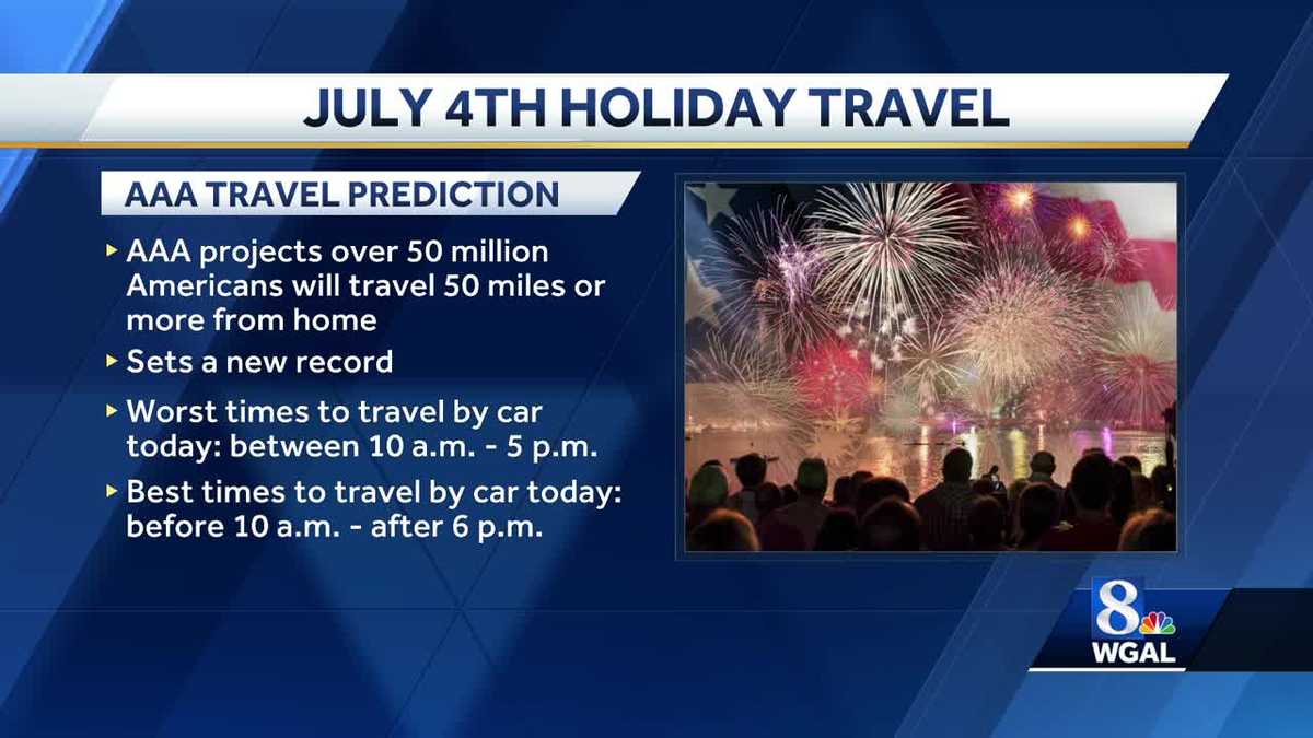 Travel predictions for July 4 holiday weekend in Pa.