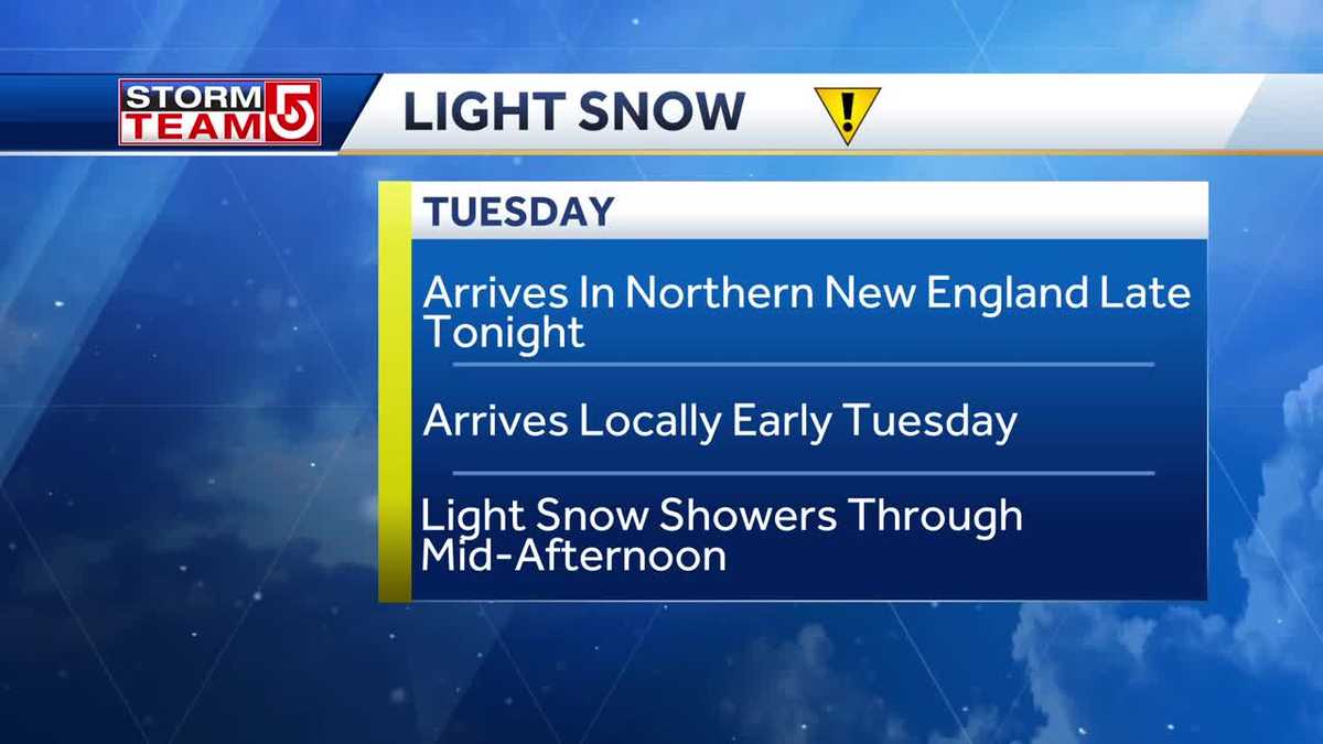 Video: Light snow arrives early on Christmas Eve