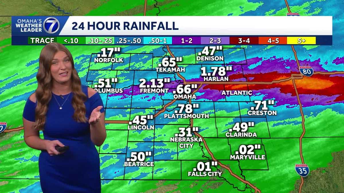 Cooler Wednesday ahead after storms move through Omaha