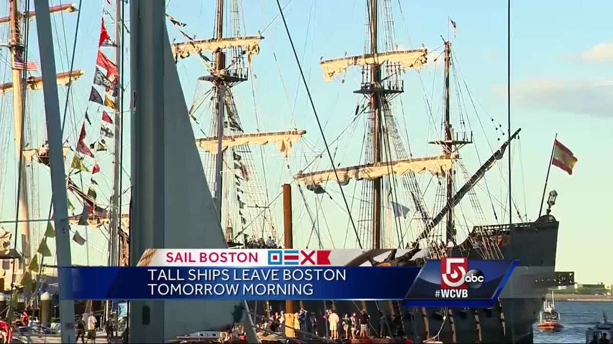 Thousands take in one final look at tall ships in Boston