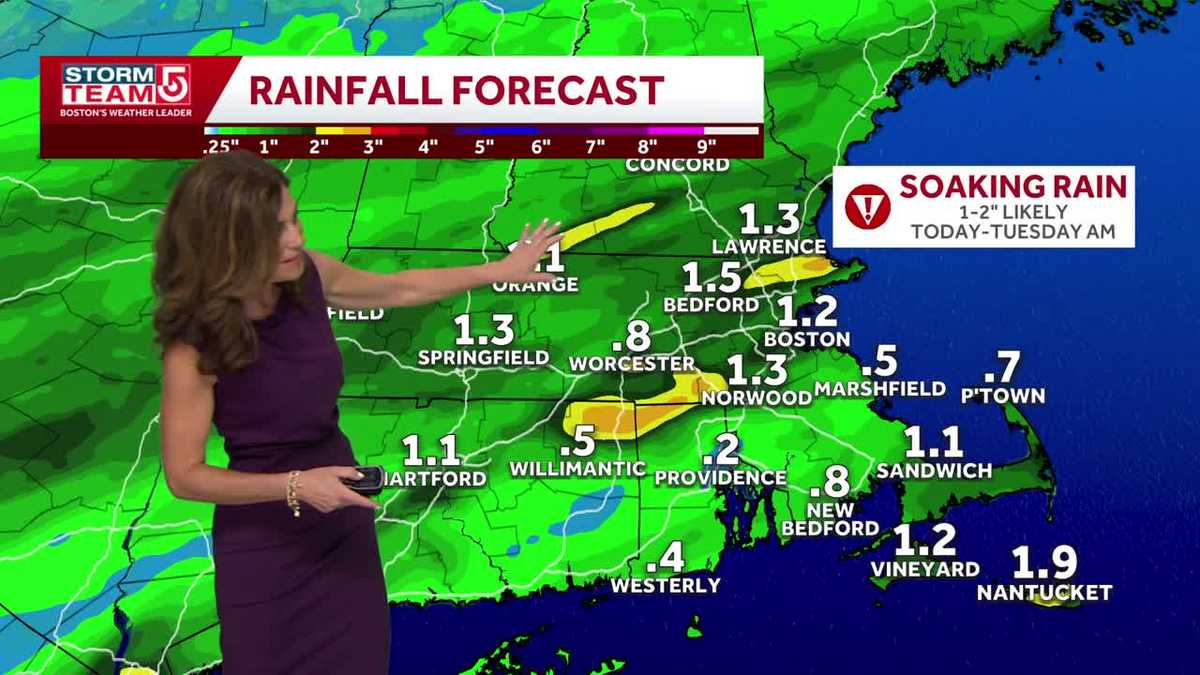 Rainy start, warmer and brighter midweek