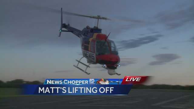 News Chopper 12 lifts off to cover Monday morning commute