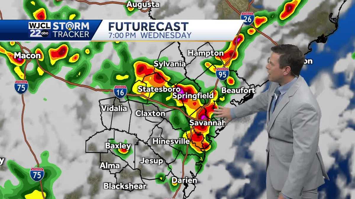 More rain in the forecast today with some heavy rain possible