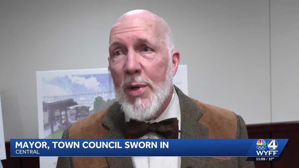 Central mayor, town council sworn in