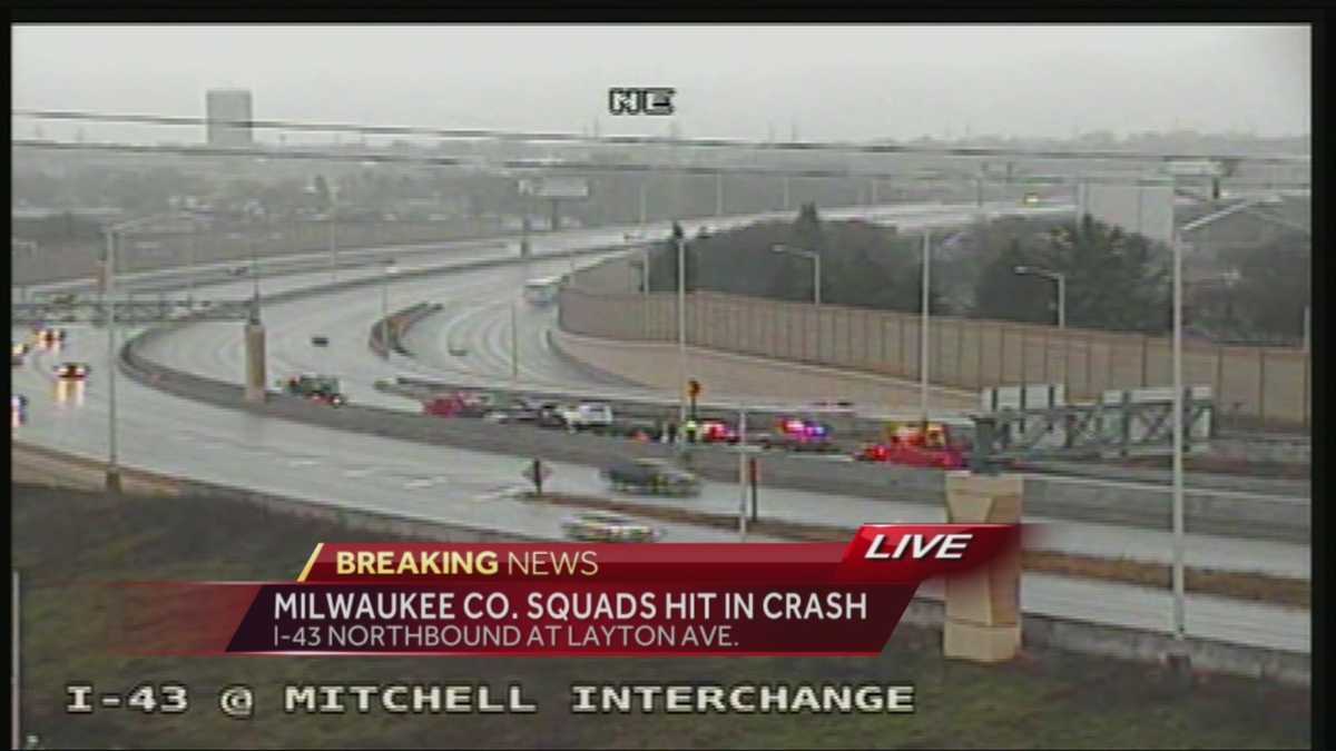 Milwaukee County Sheriff Squad Cars Involved in Crash