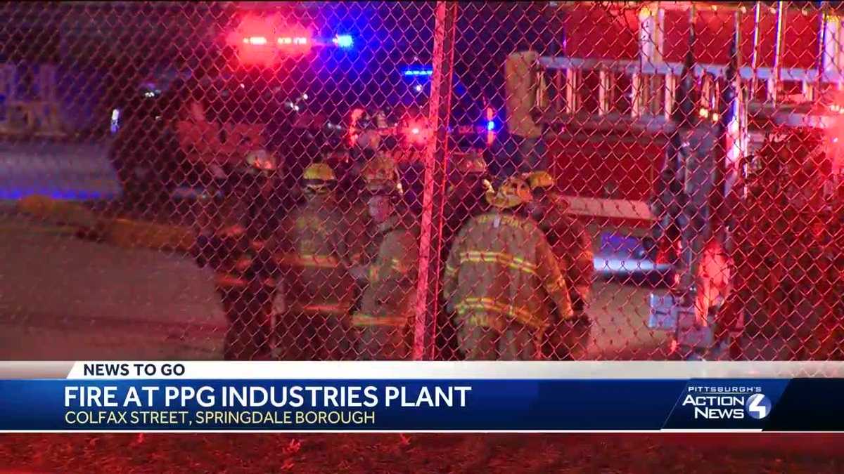 Crews respond to report of fire at PPG Industries Plant in 