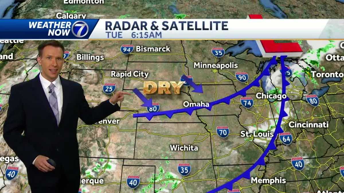 Less Humid Tuesday Storms Return Overnight