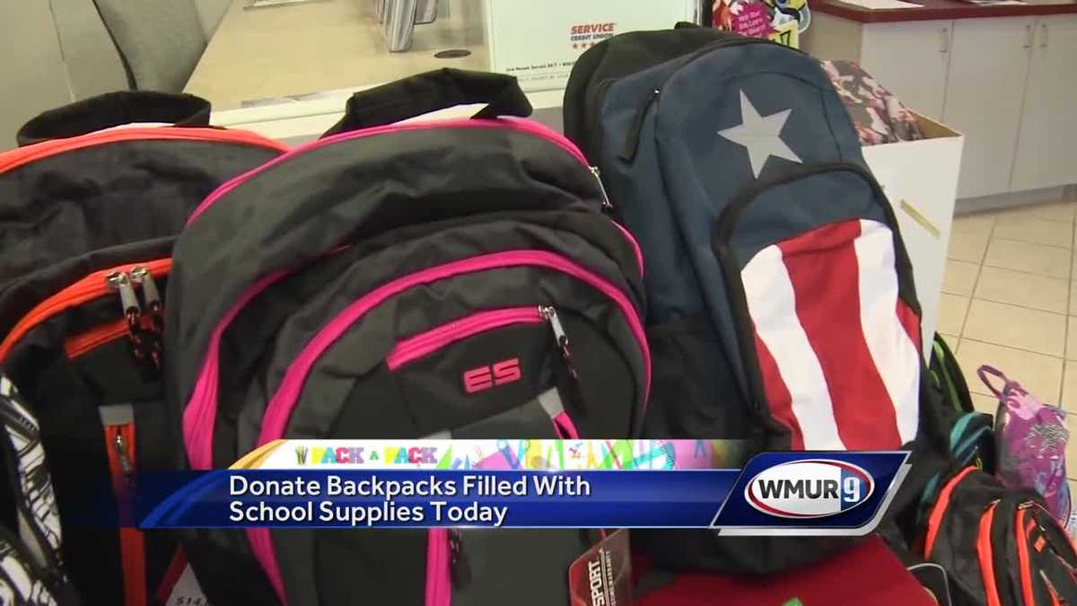 Pack A Pack Donate backpacks filled with school supplies Thursday