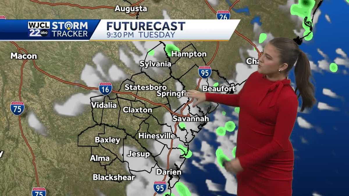 Scattered showers this afternoon but dry weather returns tomorrow - WJCL
