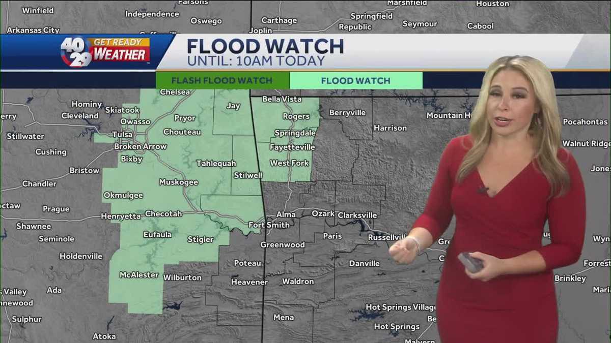 More rainfall in Northwest Arkansas & the River Valley