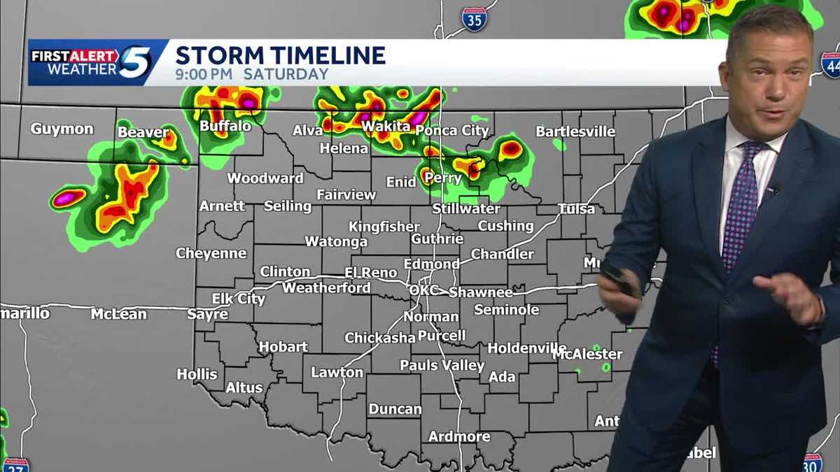 Severe storms possible Saturday Evening