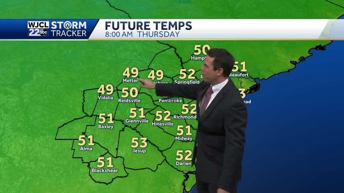 Rain moves out with cooler weather on the way