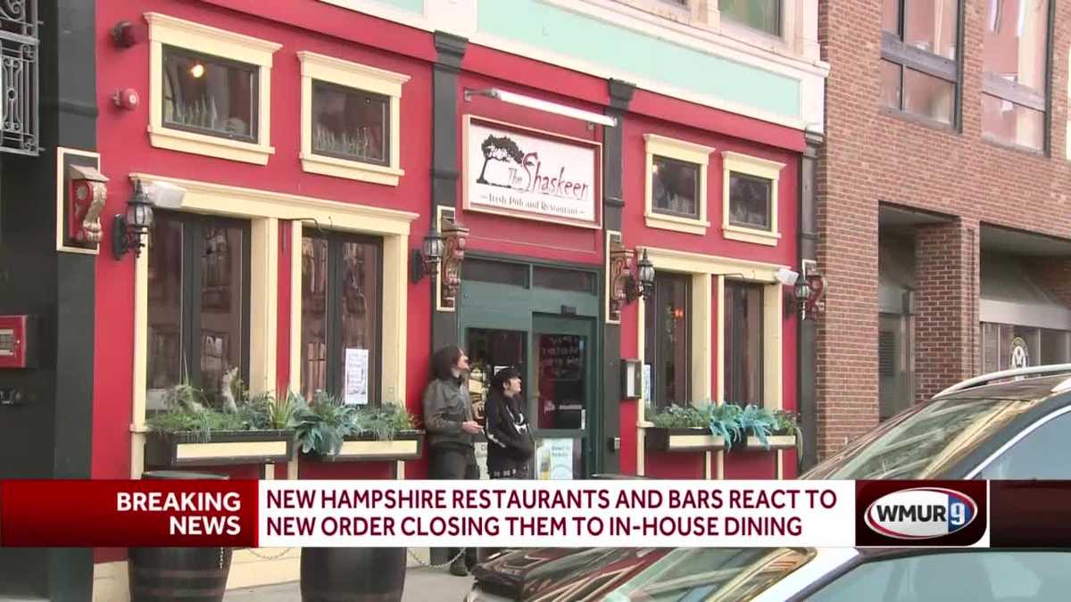NH bars, restaurants closed to in-house dining