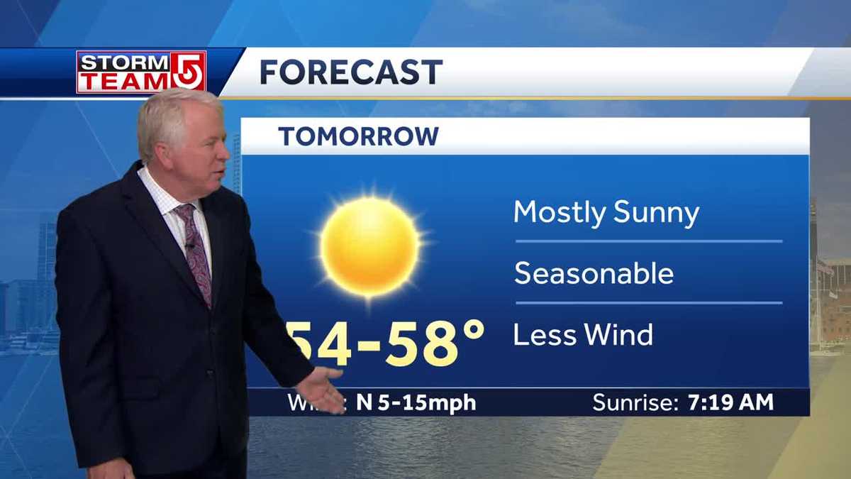 Video: Seasonably cooler for the weekend