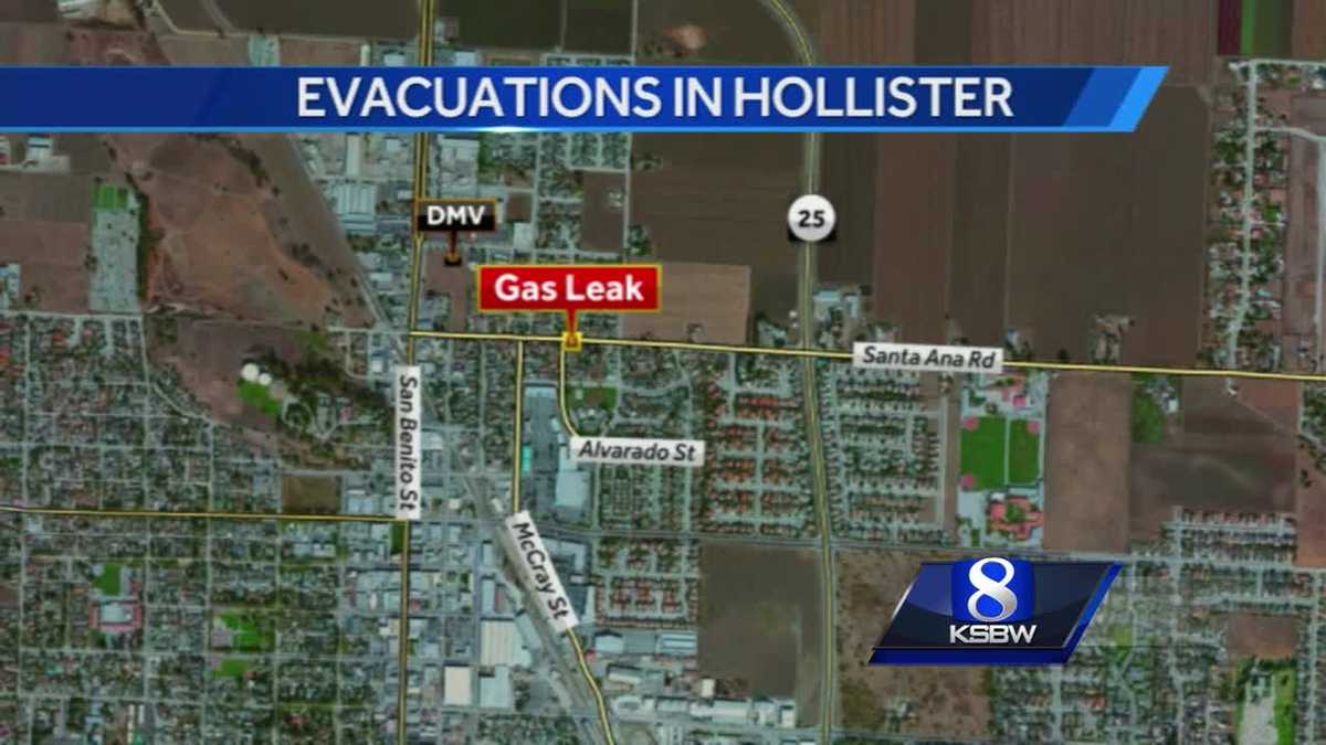 Gas leak prompts evacuations in Hollister
