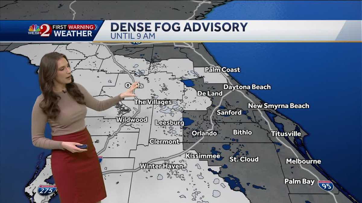 Foggy start Wednesday with plenty of sunshine this afternoon