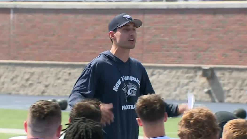 Sean Goldrich era begins as UNH starts football practice