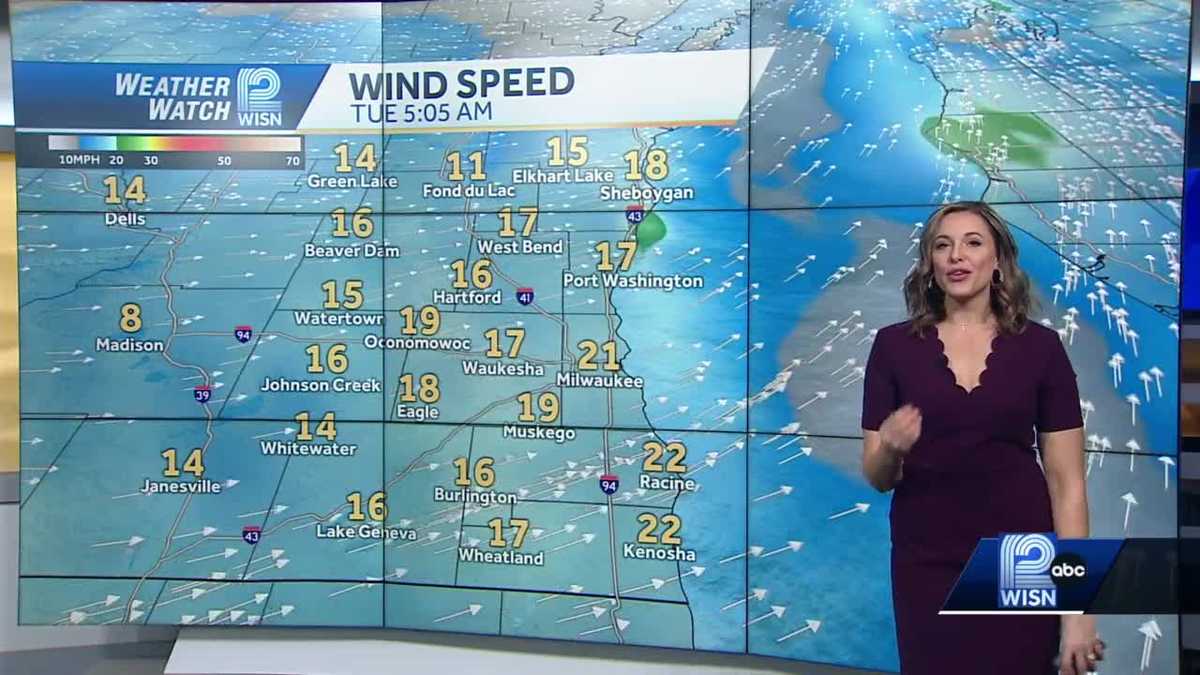 Tuesday Weather: Warm & Windy