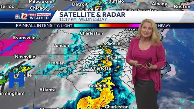 Waves of Rain & a Few Storms Early Thursday in the Piedmont Triad - Vimarsana News