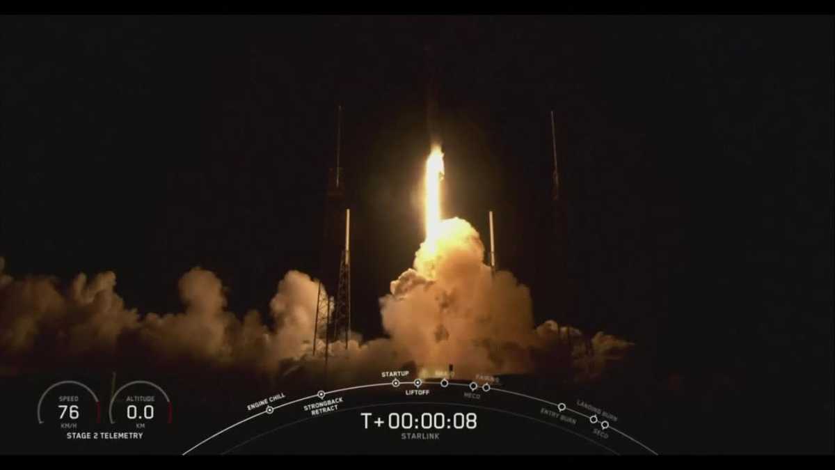 SpaceX successfully launches 60 satellites from the Space Coast - WESH 2 Orlando thumbnail