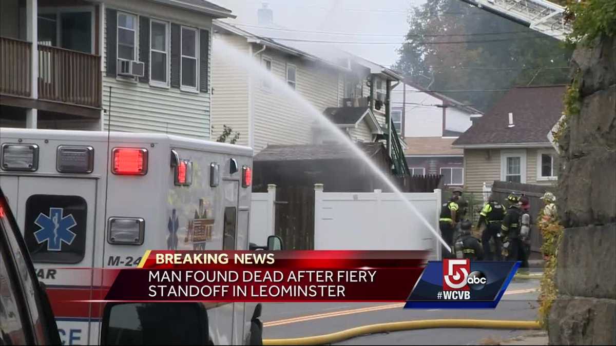 Man who barricaded self in burning home found dead, police say