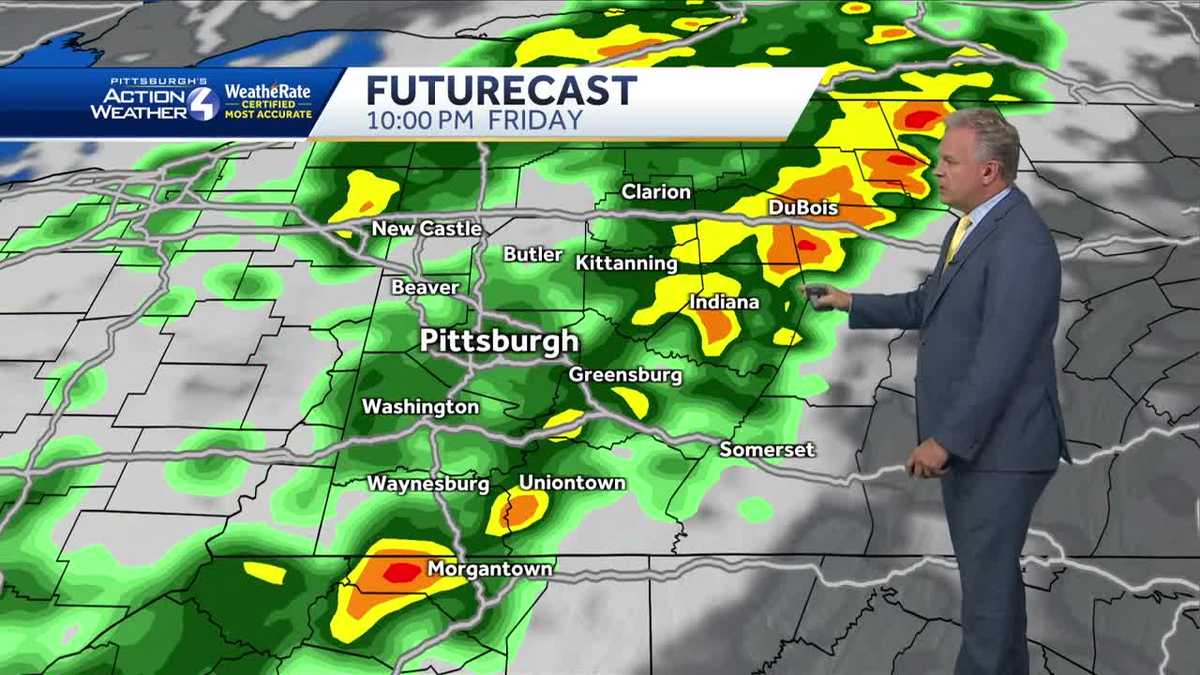 Pittsburgh weather: Rain showers, cooler temperatures