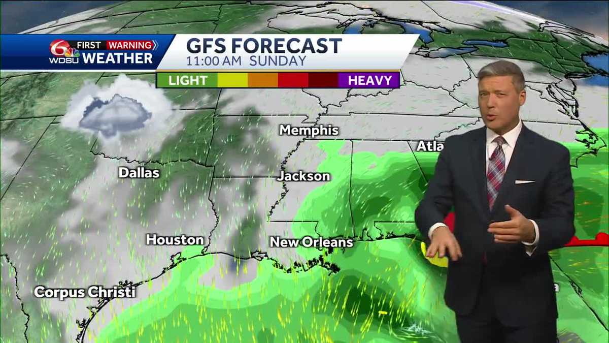 New Orleans forecast morning low high temp rain chances
