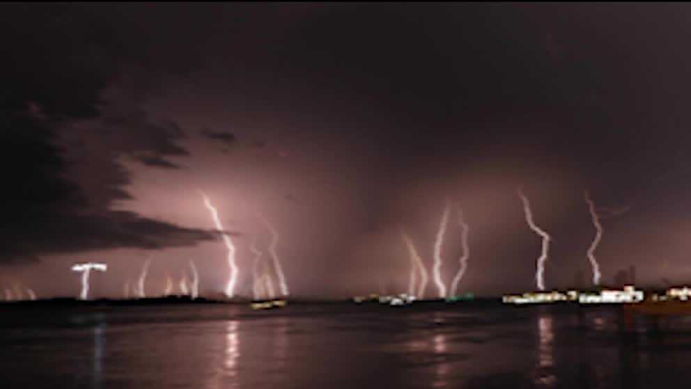 Excessive lightning recorded in Volusia County
