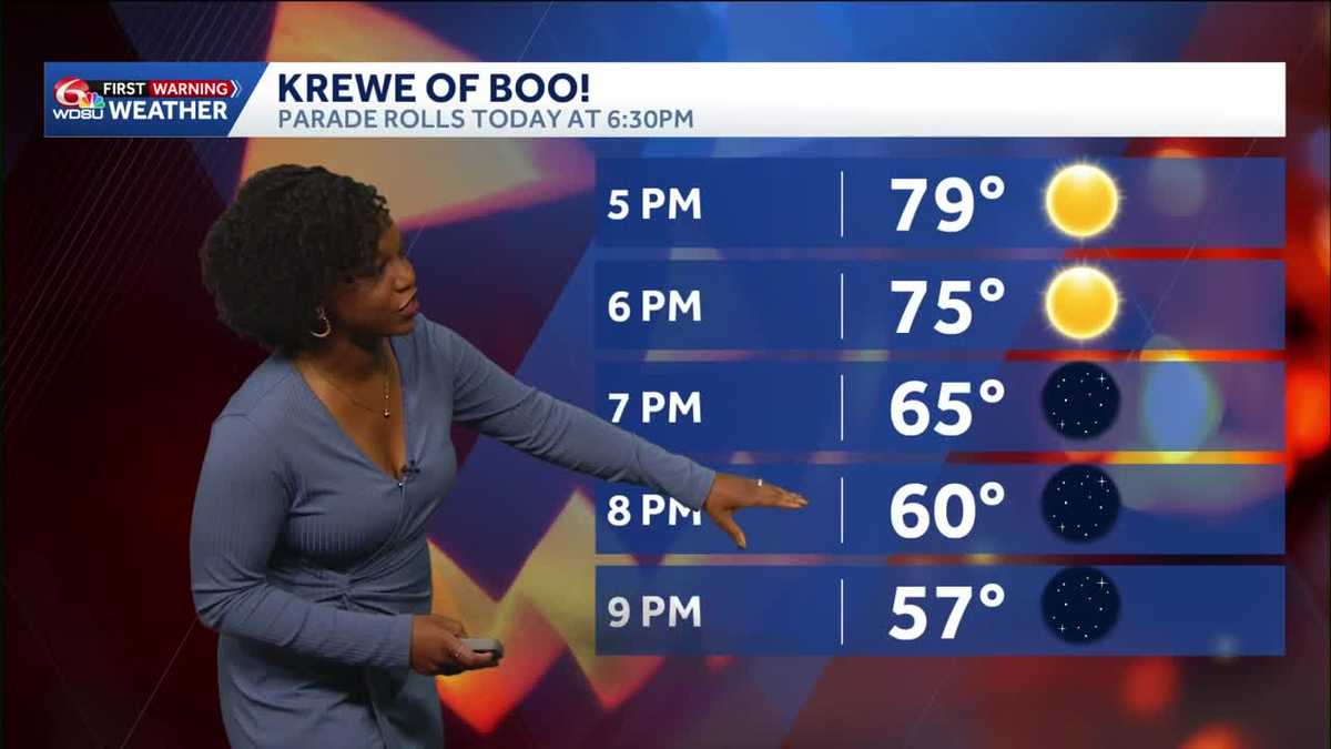 Sunny skies for Tulane, comfortable weather for Krewe of BOO!