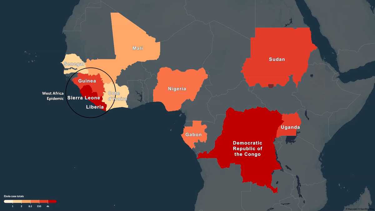 Tracking the Ebola outbreak in Congo, Uganda