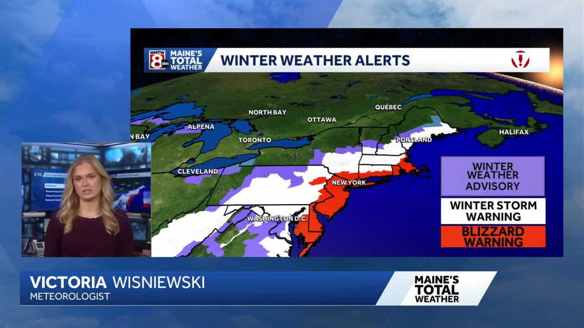 Tracking a Nor'easter for Maine on Monday 2/23