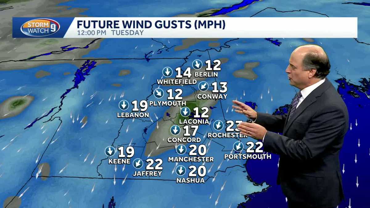 Video: Gusty winds possible