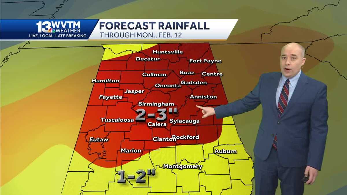 Next round of rain this weekend, February will soon get colder